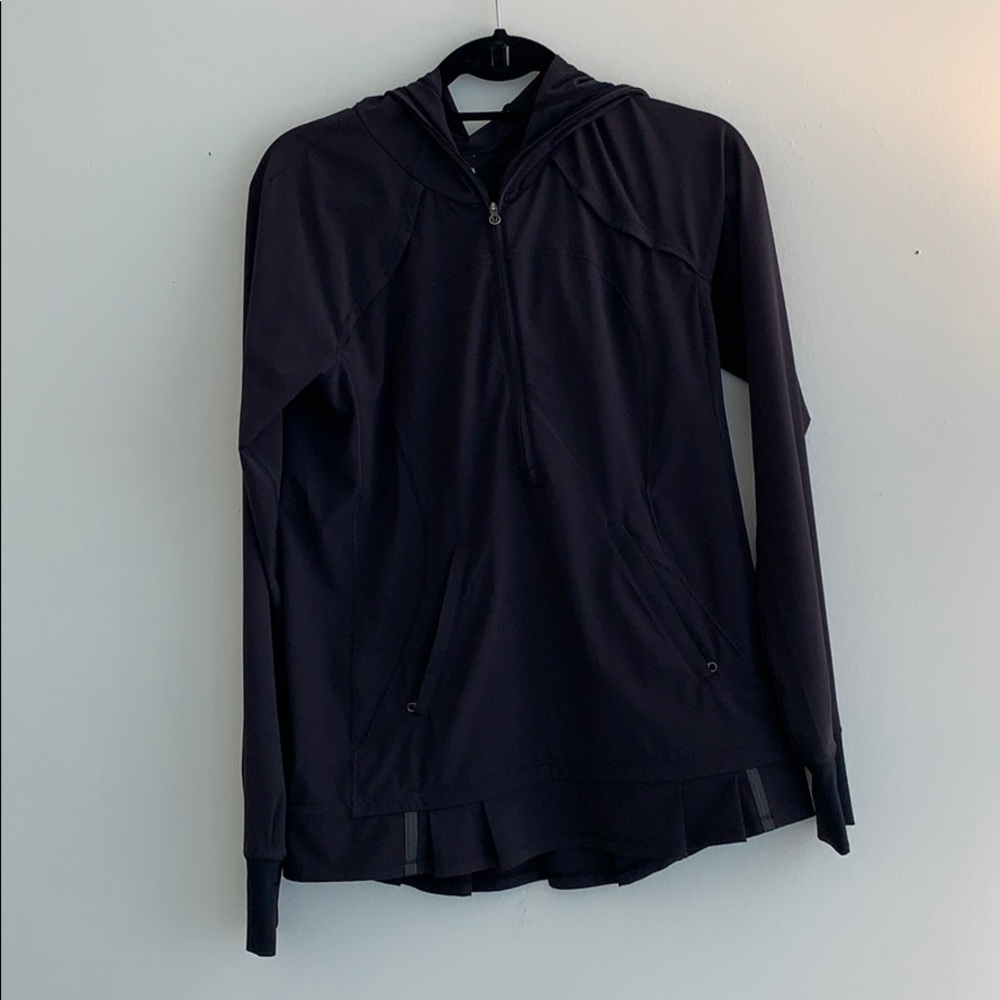 Lululemon ruffled bottom pullover with hood